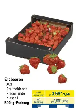 METRO Erdbeeren Angebot
