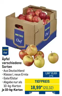 METRO Äpfel verschiedene Sorten Angebot