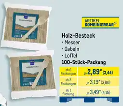 METRO Holz-Besteck Angebot