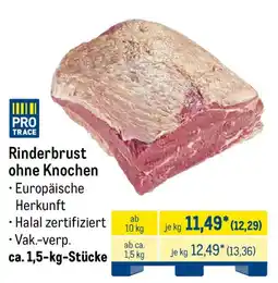 METRO PRO TRACE Rinderbrust ohne Knochen Angebot