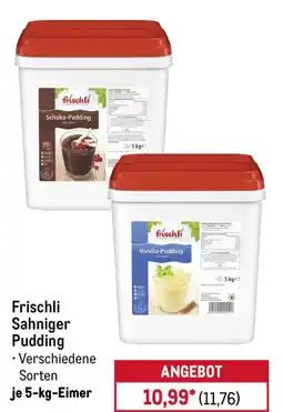 METRO Frischli Sahniger Pudding Angebot