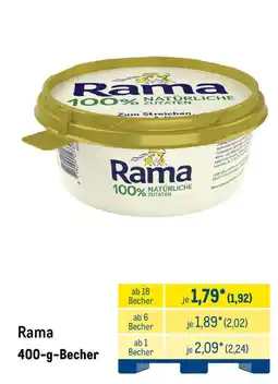 METRO Rama 400-g-Becher Angebot