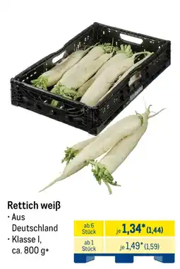 METRO Rettich weiß Angebot