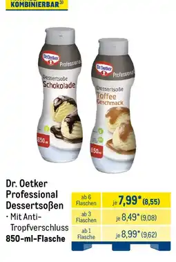 METRO Dr. Oetker Professional Dessertsoßen Angebot