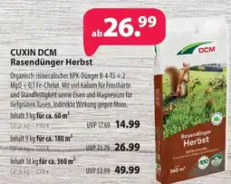 Kiebitzmarkt CUXIN DCM Rasendünger Herbst Angebot