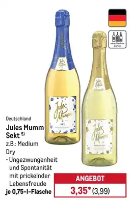 METRO Jules Mumm Sekt Angebot