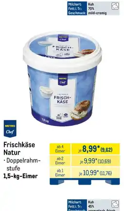 METRO METRO Chef Frischkäse Natur Angebot