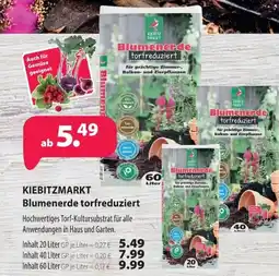 Kiebitzmarkt KIEBITZMARKT Blumenerde torfreduziert Angebot