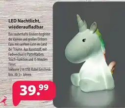Kiebitzmarkt LED Nachtlicht, wiederaufladbar Angebot