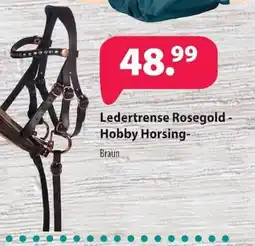 Kiebitzmarkt Ledertrense Rosegold - Hobby Horsing- Braun Angebot