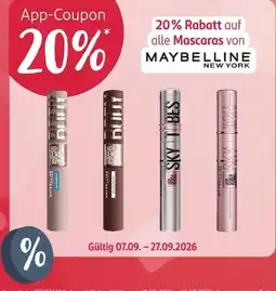 Rossmann Mascara von MAYBELLINE NEW YORK Angebot