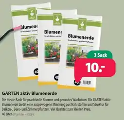 Kiebitzmarkt GARTEN aktiv Blumenerde Angebot