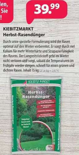 Kiebitzmarkt KIEBITZMARKT Herbst-Rasendünger Angebot