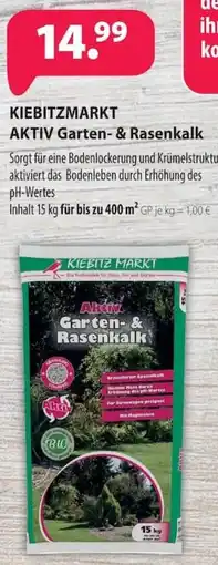 Kiebitzmarkt KIEBITZMARKT AKTIV Garten- & Rasenkalk Angebot