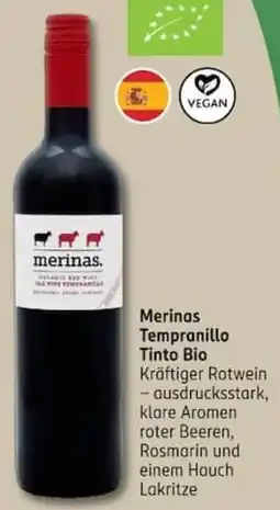 Rossmann Merinas Tempranillo Tinto Bio Angebot