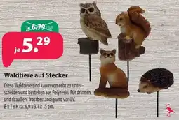 Kiebitzmarkt Waldtiere auf Stecker Angebot