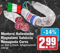 HIT Montorsi Italianische Ringsalami Salsiccia Romagnola Curva Angebot