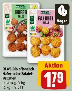 REWE REWE Bio pflanzlich Hafer- oder Falafel-Bällchen Angebot