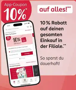 Rossmann App-Coupon Angebot