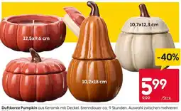 Rusta Duftkerze Pumpkin aus Keramik mit Deckel Angebot