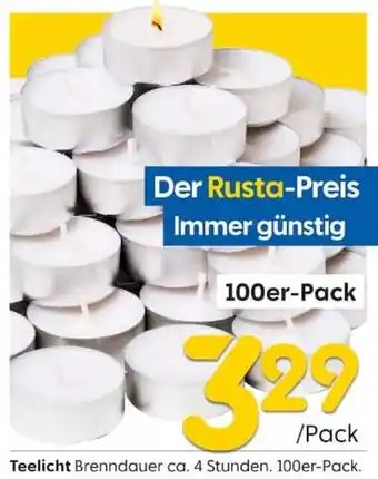 Rusta Teelicht Angebot