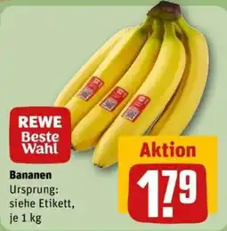 REWE REWE Beste Wahl Bananen Angebot