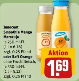 REWE Innocent Smoothie Mango Maracuja Angebot