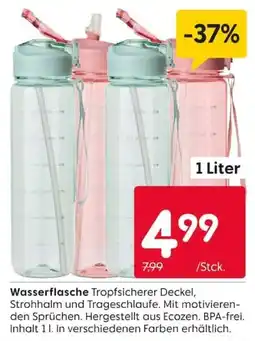 Rusta Wasserflasche Tropfsicherer Deckel Angebot