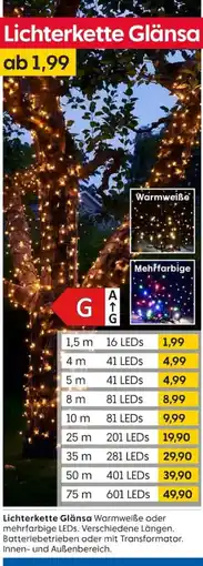 Rusta Lichterkette Glänsa Angebot