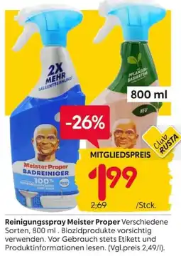 Rusta Meister Proper Badreiniger Angebot