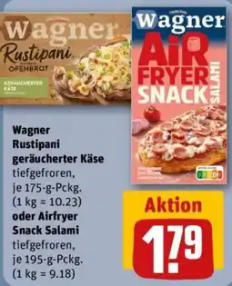 REWE Wagner Rustipani geräucherter Käse Angebot