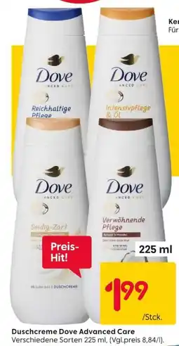 Rusta Duschcreme Dove Advanced Care Angebot