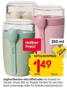 Rusta Joghurtbecher mit Löffel Leila Angebot