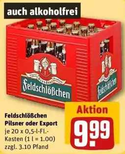 REWE Feldschlößchen Pilsner oder Export Angebot