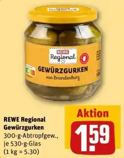 REWE REWE Regional Gewürzgurken Angebot