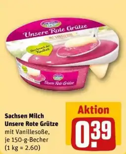 REWE Sachsen Milch Unsere Rote Grütze Angebot