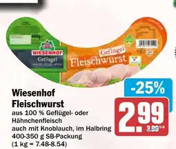 HIT WiesenhoF Fleischwurst Angebot