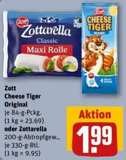 REWE Zott Cheese Tiger Original Angebot