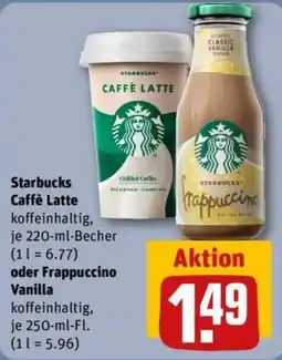 REWE Starbucks Caffè Latte Angebot