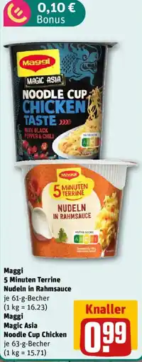 nahkauf Maggi 5 Minuten Terrine Nudeln in Rahmsauce Angebot