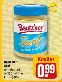 nahkauf Bautz'ner Senf mittelscharf Angebot