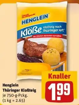 REWE Henglein Thüringer Kloßteig Angebot