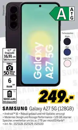MEDIMAX SAMSUNG Galaxy A27 5G (128GB) Angebot