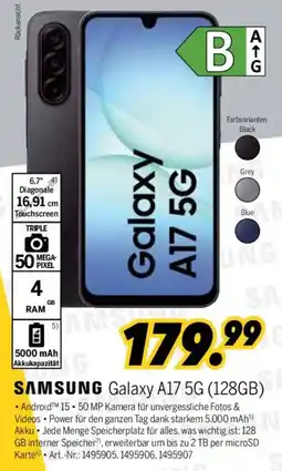 MEDIMAX SAMSUNG Galaxy A17 5G (128GB) Angebot