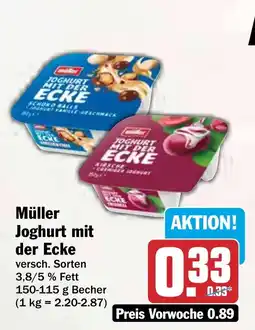 HIT Müller Joghurt mit der Ecke Angebot