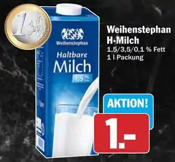 HIT Weihenstephan H-Milch Angebot