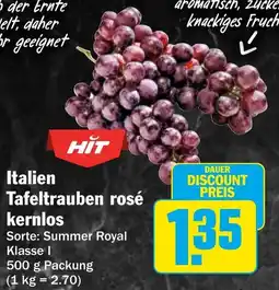 HIT HIT Tafeltrauben rosé kernlos Angebot