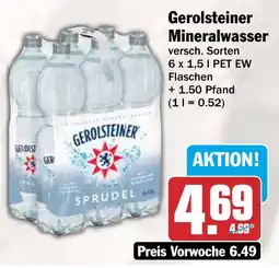HIT Gerolsteiner Mineralwasser Angebot