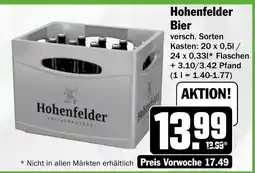 HIT Hohenfelder Bier Angebot