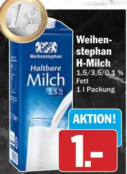 HIT Weihenstephan H-Milch Angebot